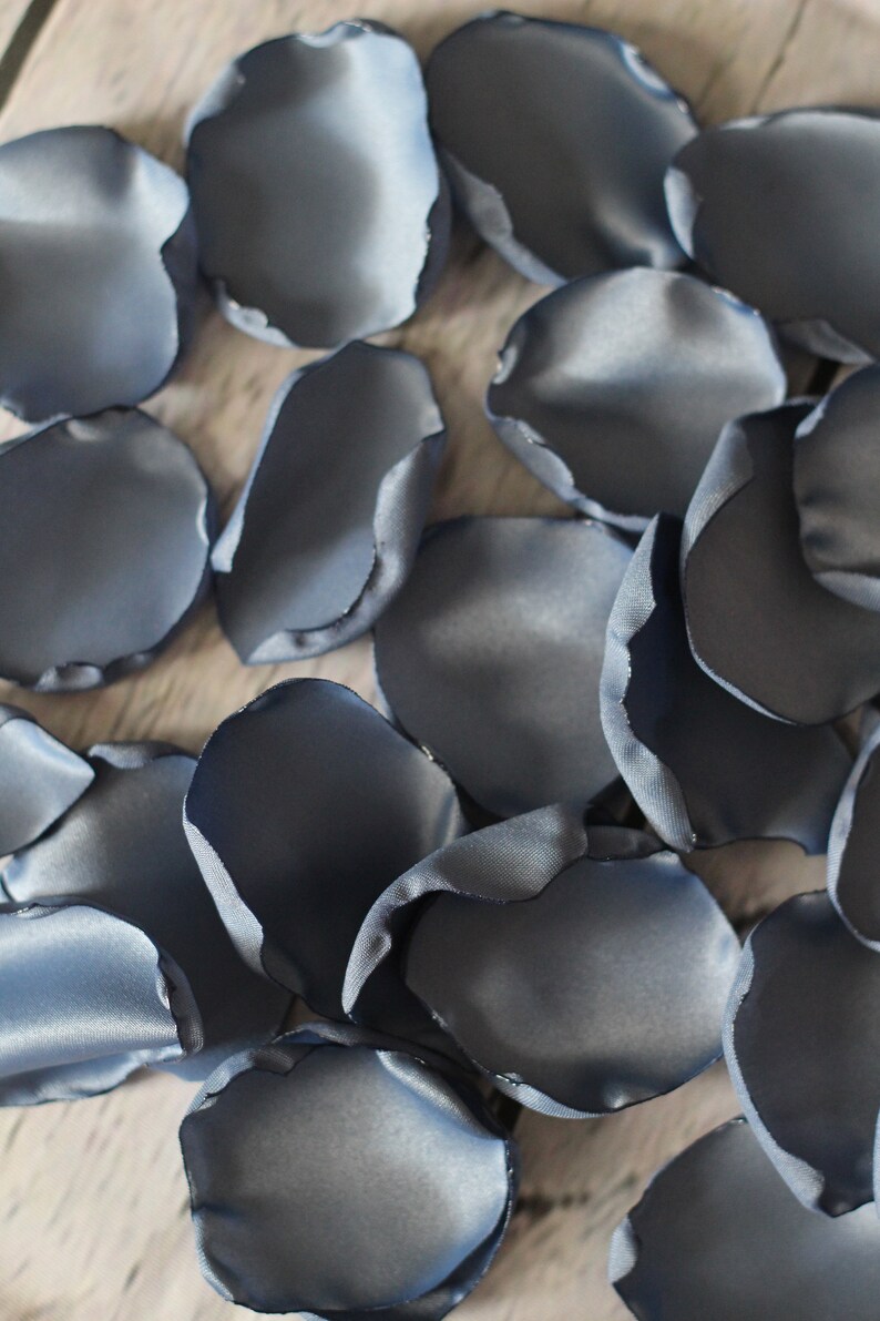 Steel Blue Rose Petals Dusty Blue Wedding Decor Flower Petals Etsy