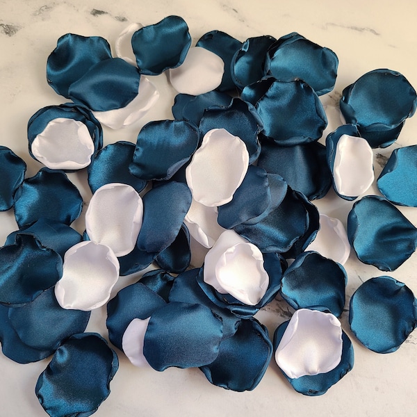 Dark Teal Wedding Decor, White Flower Petals, Rose Petals, Wedding Aisle Decor, Fall Wedding Decor, Woodland, Boho Bridal Shower, I Do BBQ