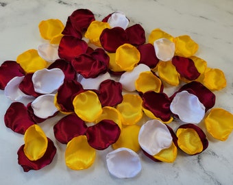 Yellow Sunflower Wedding Decor, Burgundy Rose Petals, Wedding Aisle Decor, Flower Petals, Fall Wedding Decor, Boho Chic Bridal Brunch