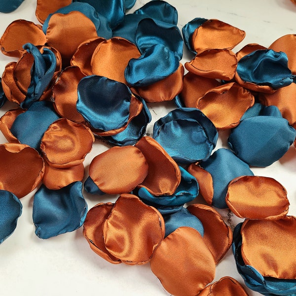 Terracotta Wedding Decor, Dark Teal Rose Petals, Wedding Aisle Decor, Flower Petals, Rustic Boho Flower Girl, Bridal Shower Brunch, We Do