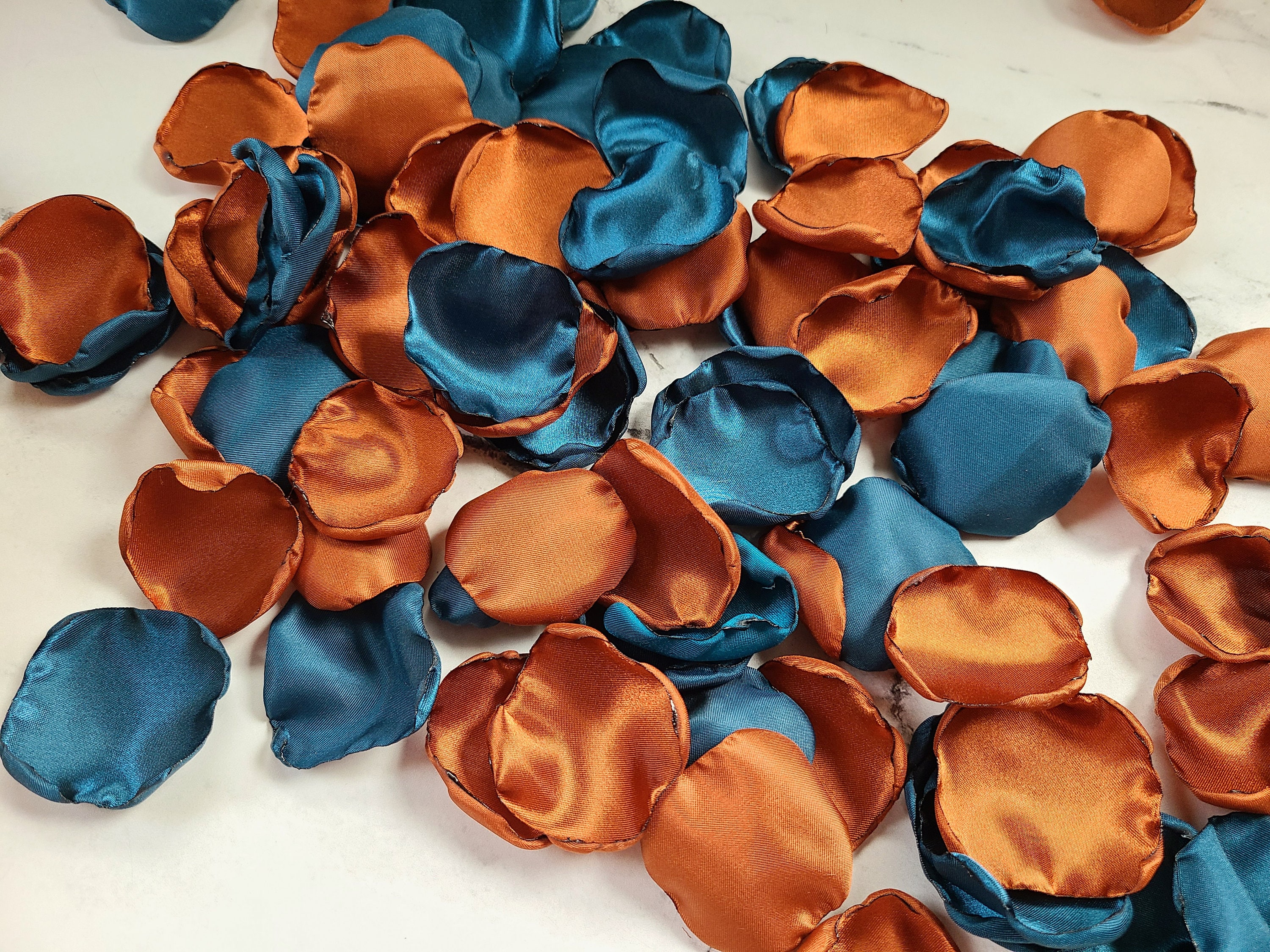 Terracotta Wedding Decor Dark Teal Rose Petals Wedding Aisle Decor Flower Petals Rustic Boho Flower Girl Bridal Shower Brunch