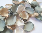 Dusty Sage Wedding Decor, Ivory Flower Girl Petals, Wildflower Wedding Aisle Decor, She Said Yes Dusty Blue Bridal Shower Inspo, confetti