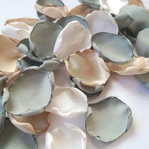 Dusty Sage Wedding Decor, Ivory Flower Girl Petals, Wildflower Wedding Aisle Decor, She Said Yes Dusty Blue Bridal Shower Inspo, confetti