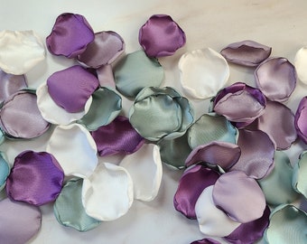 Sage Green Wedding Decor, Purple Rose Petals, Wedding Aisle Decor, Wisteria Flower Petals, Flower Girl Proposal, Ceremony Decor, Lavender
