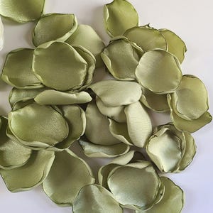 Dusty Sage Rose Petals, Fall Wedding Decor, Gold, Ivory Flower Girl Petals, Western Wedding Aisle Decor, She Said Yes Bridal Brunch