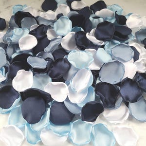 Navy Blue, Dusty Blue Wedding Decor, Ice Blue Rose Petals, Rustic Flower Girl, Boho Bridal Brunch, Spring Summer Garden, Wedding Aisle Decor