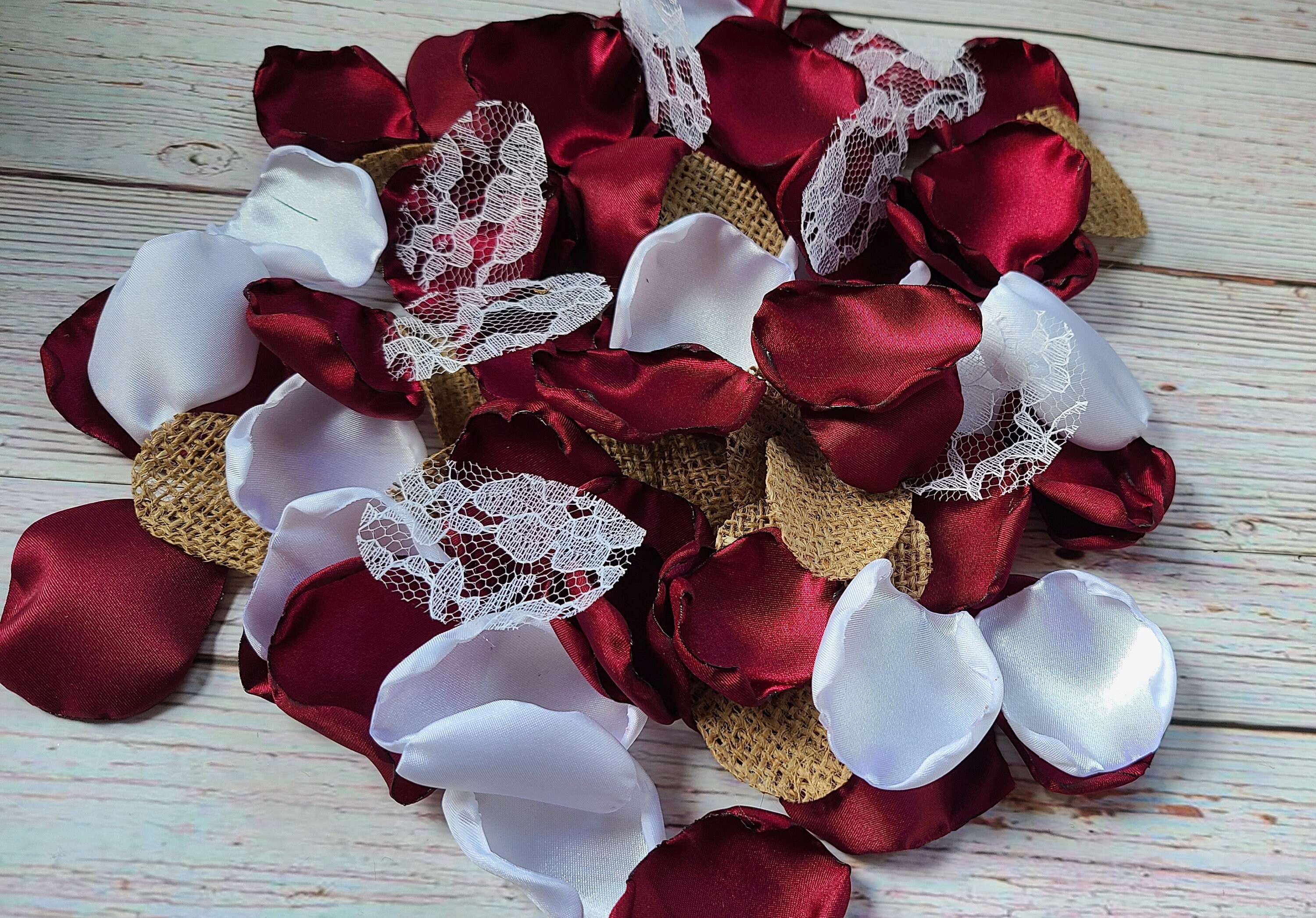 Buy Navy Ivory Cream Red and Burgundy Wedding Rose Petals Decorations for  Boho Centerpieces or Nautical Rustic Wedding-flower Girl Confetti Toss  Online in India 