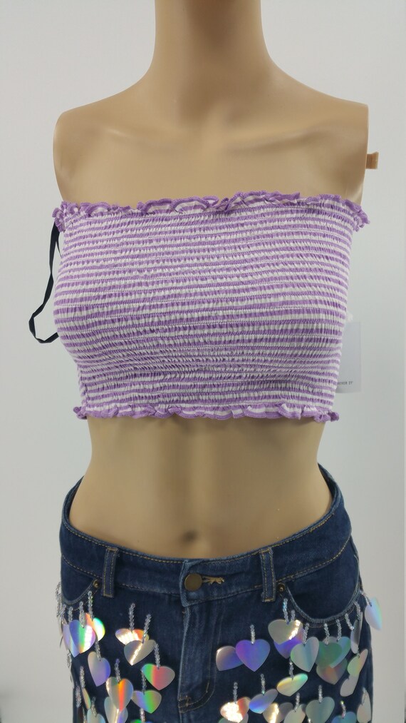 forever 21 white tube top