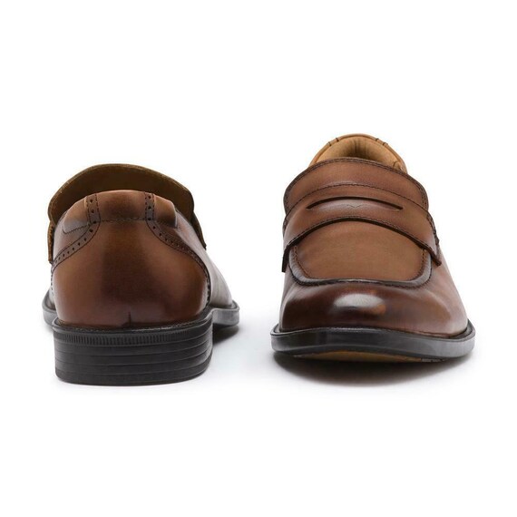 G H Bass \u0026 Co Flex Step Penny Loafer-Tan Mens Slip on Shoes Size 7M 7.5M Nib