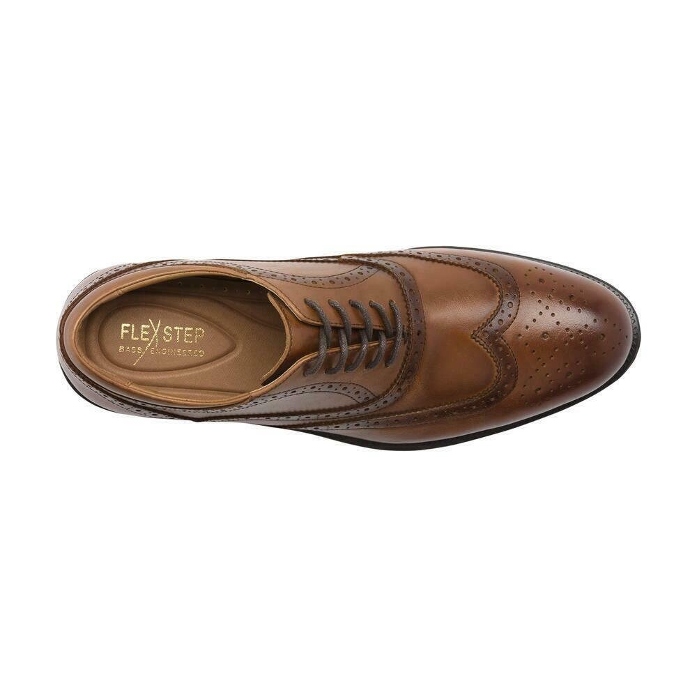 New Bass Flex Step Men's Wingtip Oxford 