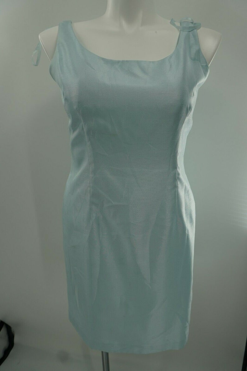 Jessica Howard Sky Blue Sleeveless Cocktail Slit Mother Of Bride Dress Size 14