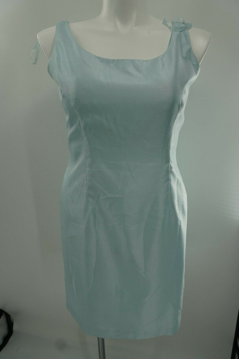 Jessica Howard Sky Blue Sleeveless Cocktail Slit Mother Of Bride Dress Size 14