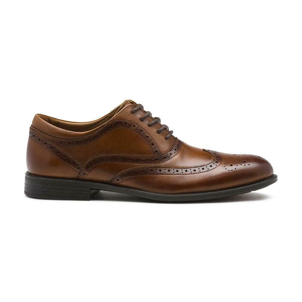 New Bass Flex Step Men's Wingtip Oxford 