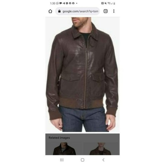 VTG Tommy Hilfiger Brown Lined 100 