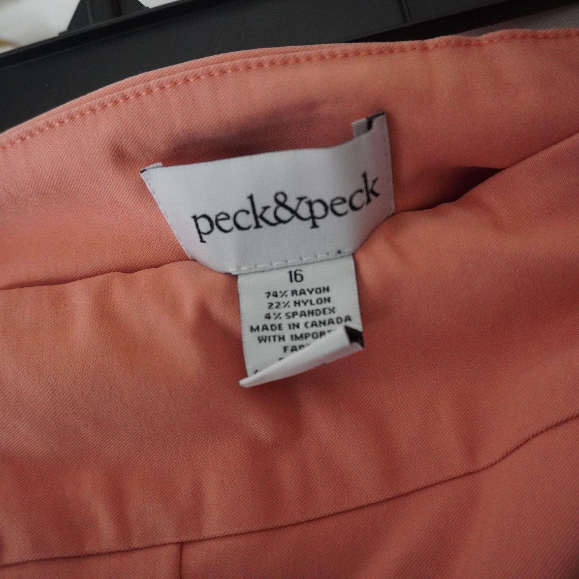 Peck & Peck Coral Modern Shorts Crop Stretch Pant Size 16 | Etsy