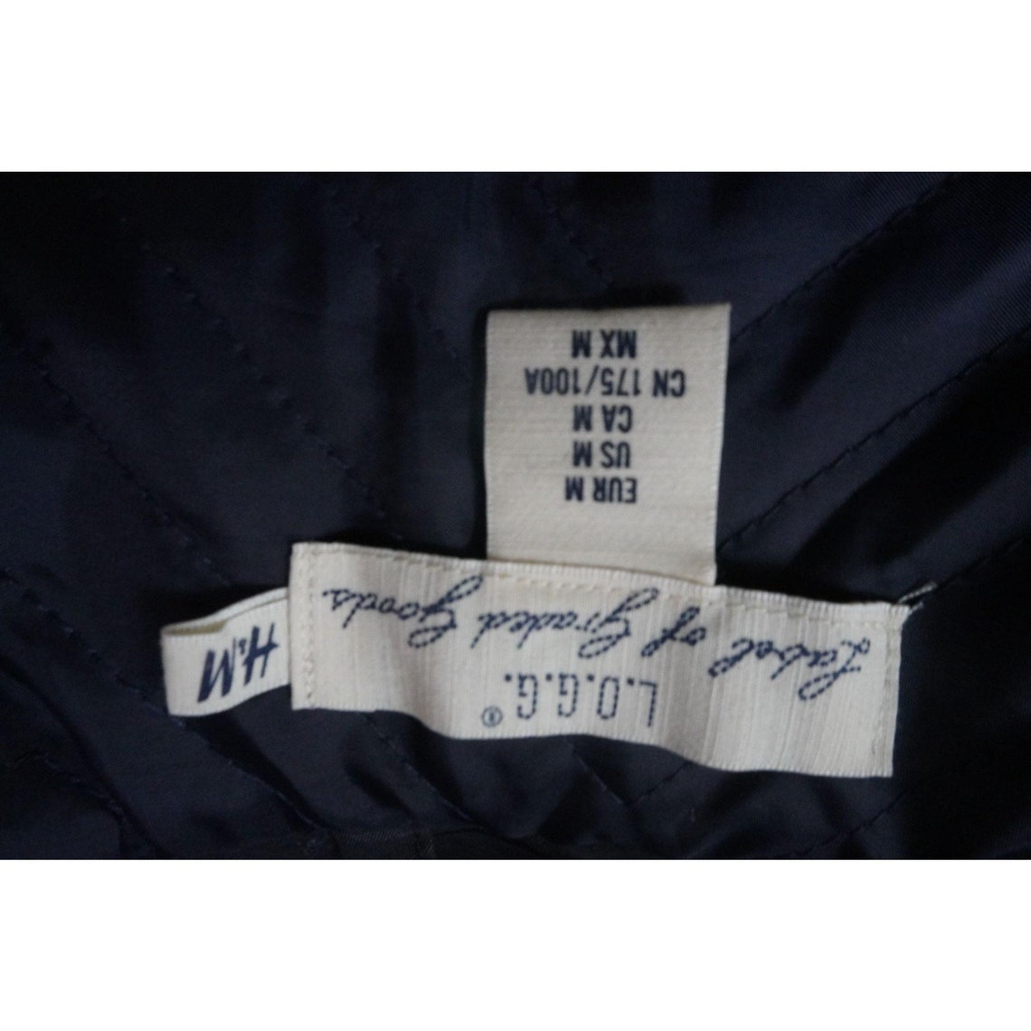 H&M L.O.G.G Label Of Graded Goods Black Hooded Winter Wind Etsy