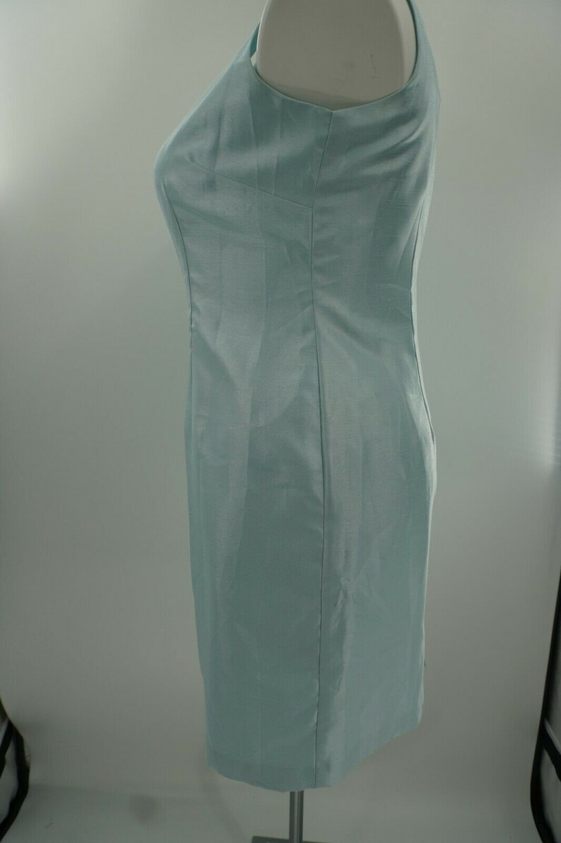 Jessica Howard Sky Blue Sleeveless Cocktail Slit Mother Of Bride Dress Size 14