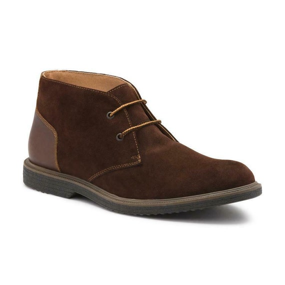 GH Bass Radley Chocolate Suede Chukka Ankle Boots Men's Size 7.5M Retail 150