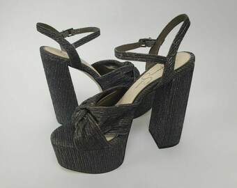 jessica simpson multi colored heels