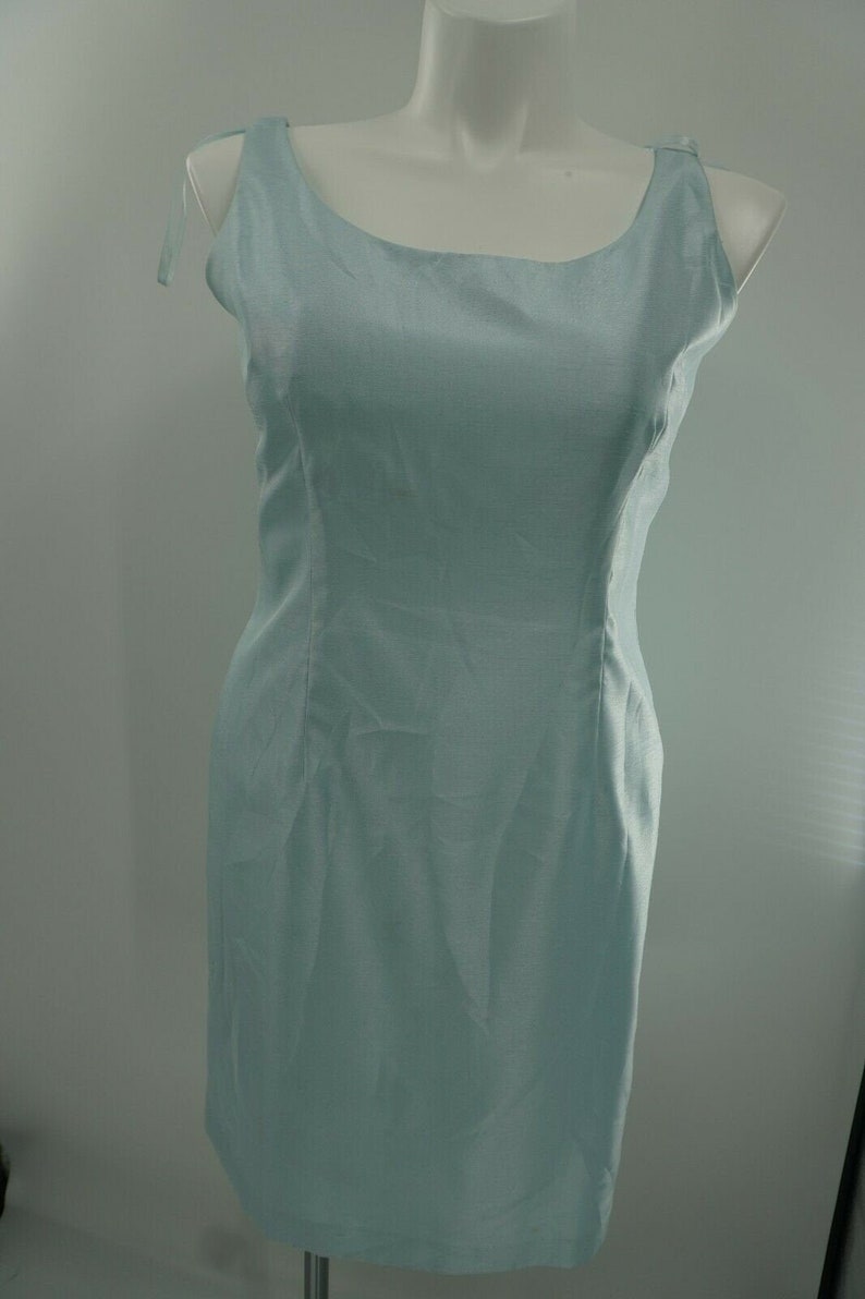 Jessica Howard Sky Blue Sleeveless Cocktail Slit Mother Of Bride Dress Size 14