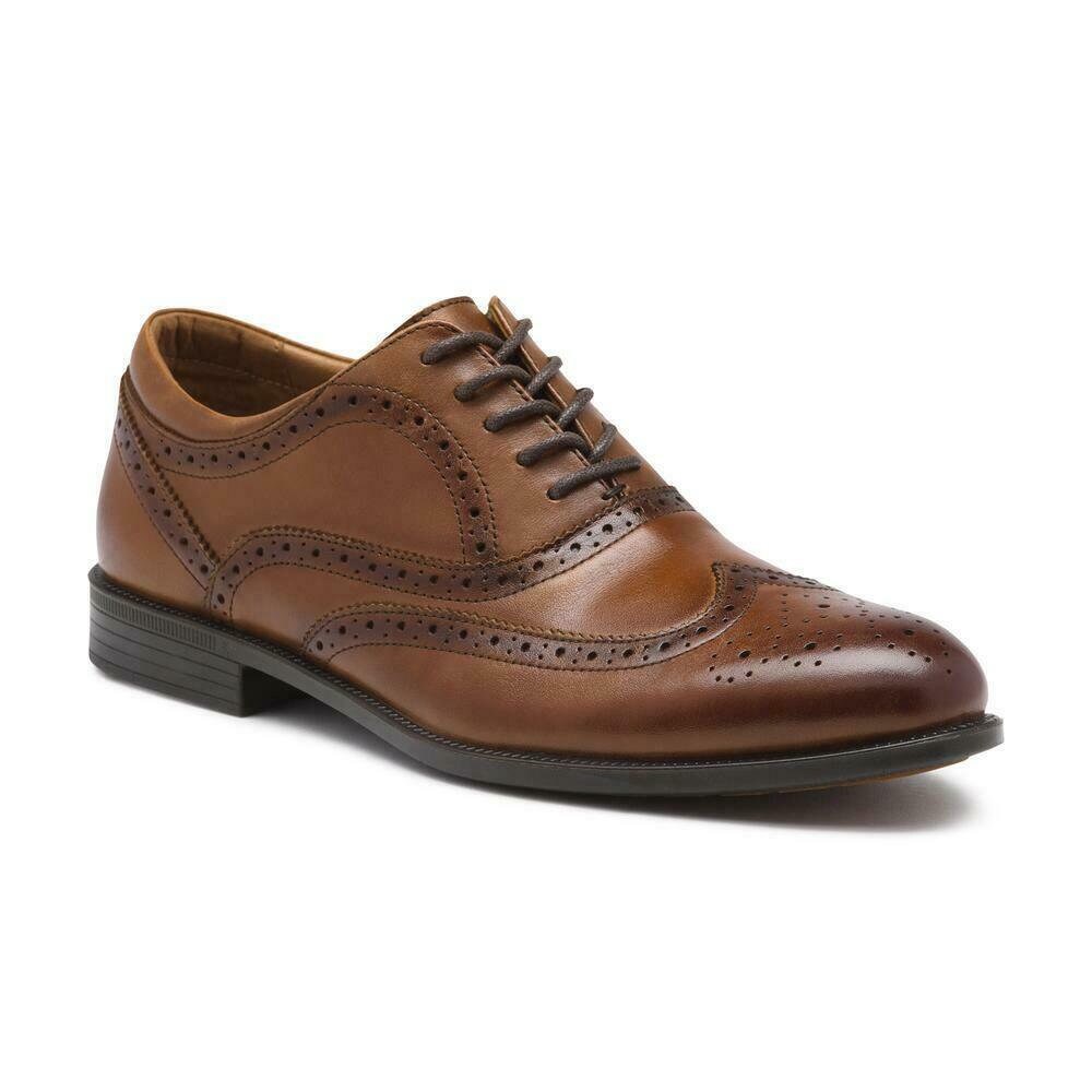 New Bass Flex Step Men's Wingtip Oxford 