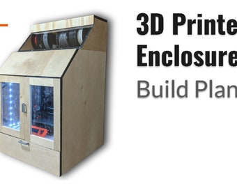 3D Printer Enclosure Plan Print File, CNC Enclosure Plan Print Files,  Prusa Enclosure Building Plan