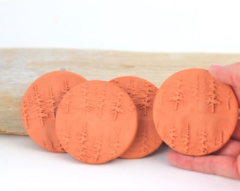 Terracotta Brown Sugar Savers, Forest Design, Baking Kitchen Tool