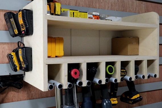 Drill Charging Station Drill Storage Wall Mounted Tool Storage