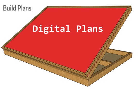 Build Plans for a Puzzle Easel, Jigsaw Puzzle Table Top Easel Plan