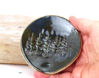 Handmade Ceramic Spoon Rest: Sitka Tree Pottery, Kitchen Gift