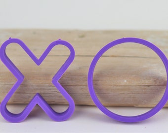 Tic Tac Toe Cookie Cutters, Summer Cookie Cutter, XO Cookie Cutter, Fondant Cutter, Clay Cutter, Custom 3D printed cookie cutters