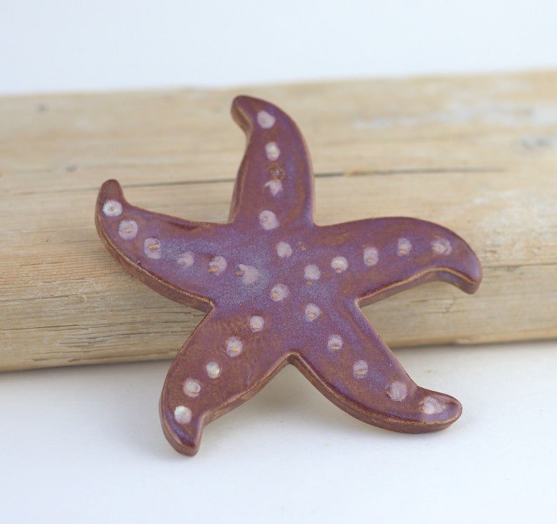 Handmade Pottery Starfish, Ceramic Starfish, Beach Decor, Stoneware Starfish, Sea Star, Handmade Gift image 7