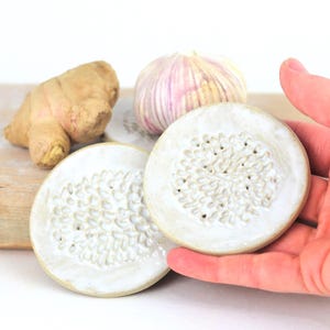 Râpe à ail en céramique faite main, cadeau de cuisine