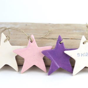 ceramic star ornament