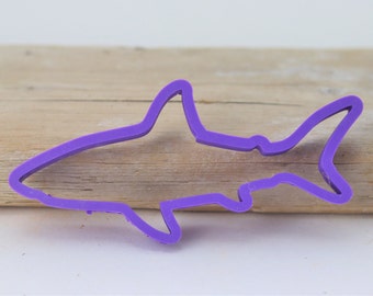 Shark Cookie Cutter, Large Shark Cookie Cutter, 3D Printed Cookie Cutter, Custom Cookie Cutter, Clay Cutter, Ocean Cookie Cutter,