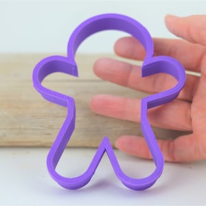 Gingerbread Man Cookie Cutter - Christmas Cookie Cutter - 3D Printed Cookie Cutter
