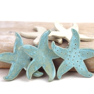 Handmade Ceramic Starfish: Coastal Decor