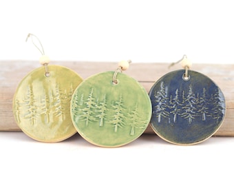 Handmade Ceramic Christmas Tree Ornament: Westcoast Home Decor