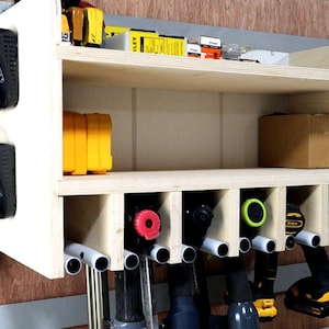 Drill Charging Station Plans: French Cleat Tool Organizer (Digital Download)