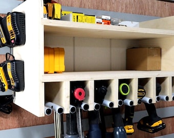 Drill Charging Station Plans: French Cleat Tool Organizer (Digital Download)