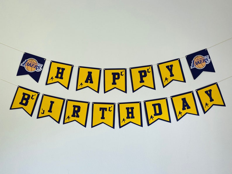 los-angeles-lakers-basketball-happy-birthday-banner-laker-etsy