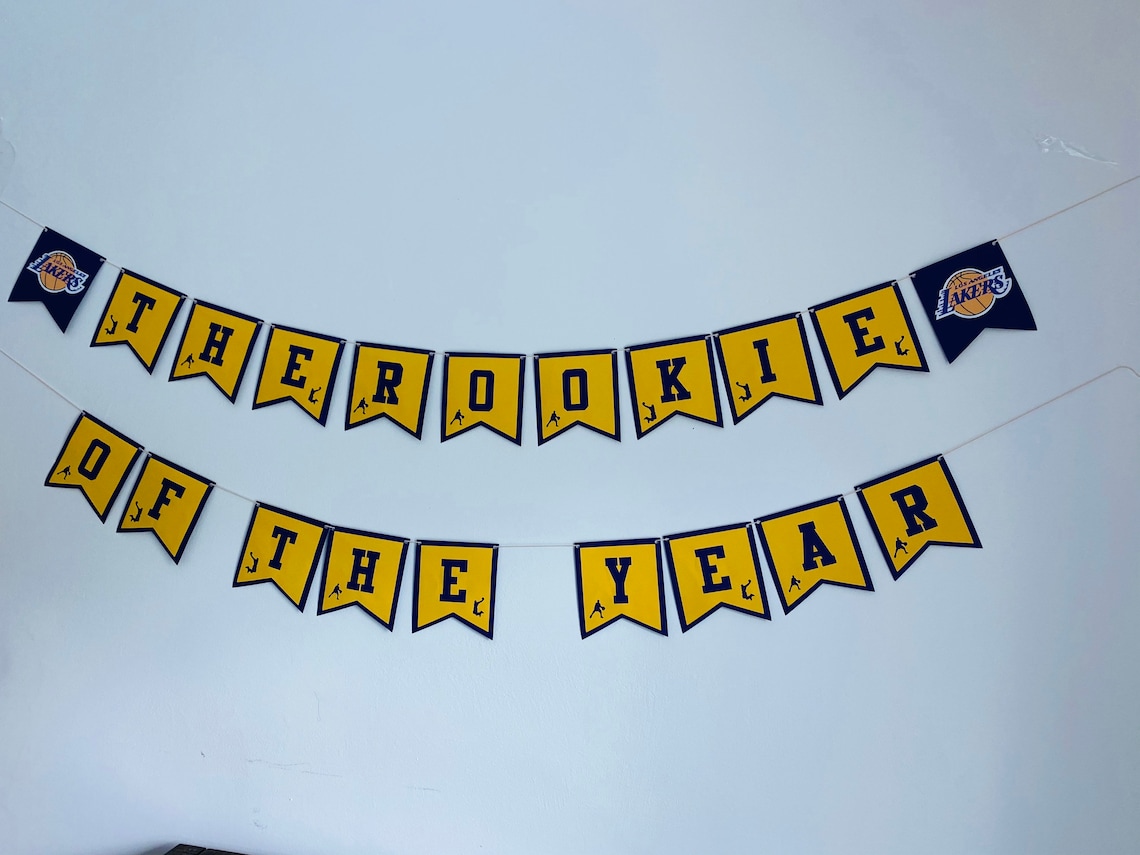 Los Angeles Lakers basketball happy birthday banner.Laker | Etsy