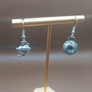 Mini Teapot Necklace or Earrings Set – Silver Teapot Jewelry, Cute & Quirky Handmade Accessories, Perfect Gift for Tea Lovers