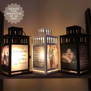 Custom photo lanterns memorial lanterns