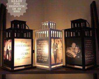 Custom photo lanterns memorial lanterns