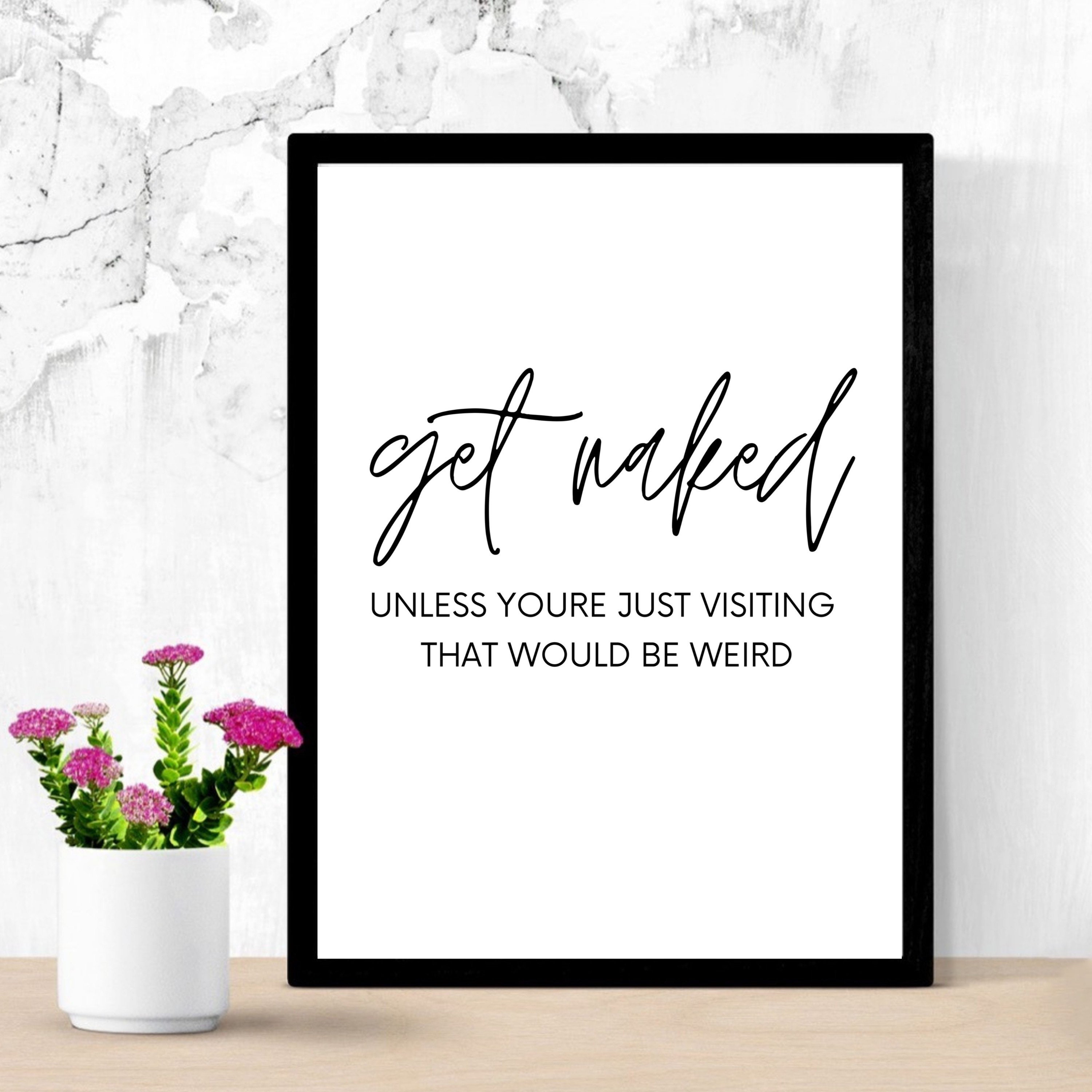 Holen Sie sich nackt Druck Nur ein halbes Bad Es sei denn | Etsy