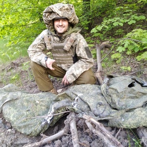 Russian tactical sleeping bag. Dirty, damaged, from the battlefield. Recycled in Ukraine. Buy now!