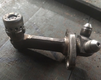 Russian fuel injector. Really nice steampunk artifact recycled in Ukraine, bright industrial decor. Buy now!