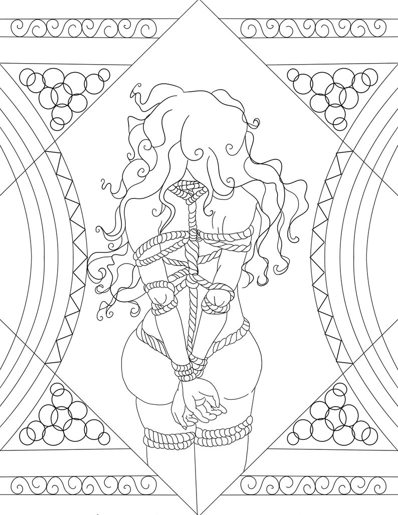 Erotic Book Adult Coloring Page Sex Coloring Page