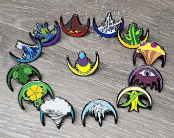 Magi-Nation Region Pins